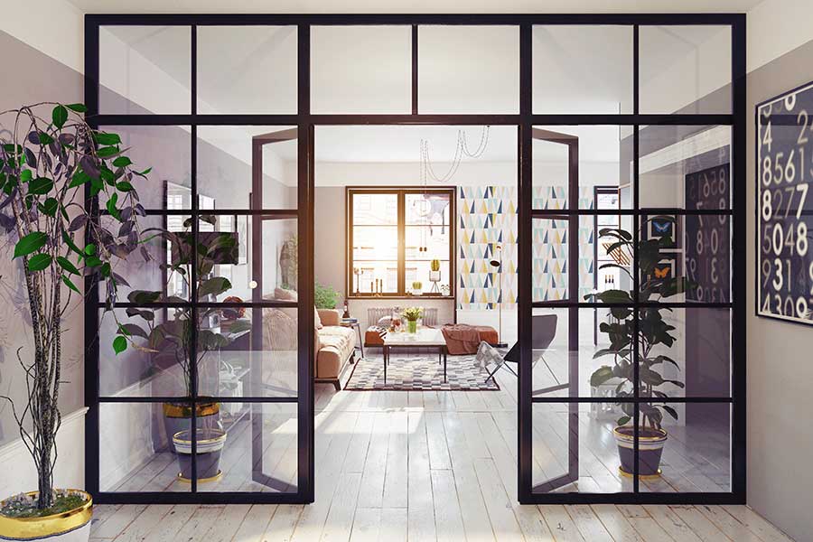 How To Use Glass Partition Walls To Zone Interior Spaces